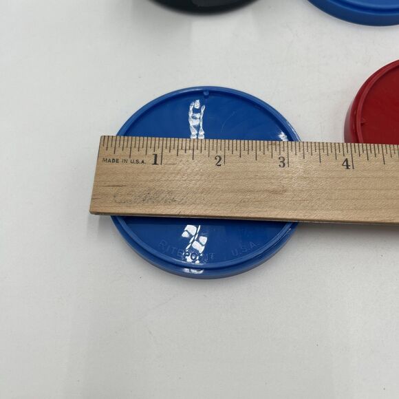 VTG Derby Gas Oil Advertising Drink Coasters Picnic 1974 Reb Blue With Holder - Picture 4 of 6